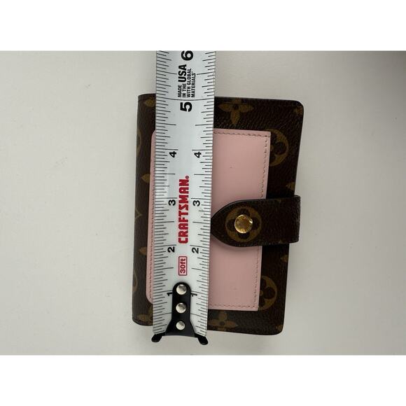 Louis Vuitton LV Monogram Pink Leather Zippy Compact Wallet - Picture 11 of 11